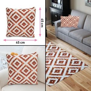 Decorative Square Throw Pillow Covers 18 x 18 inc